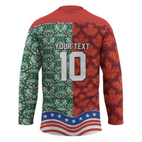 Custom Mexico Canada USA Hockey Jersey World Nations Football 2026
