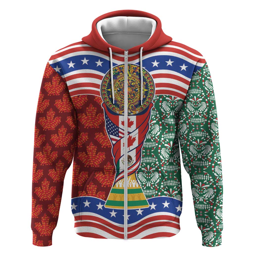 Custom Mexico Canada USA Hoodie World Nations Football 2026