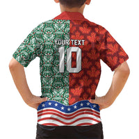 Custom Mexico Canada USA Kid Hawaiian Shirt World Nations Football 2026