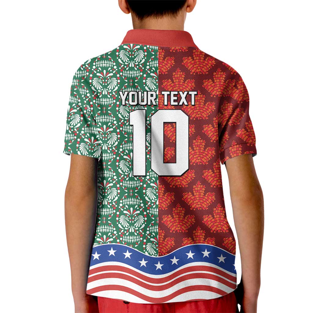 Custom Mexico Canada USA Kid Polo Shirt World Nations Football 2026