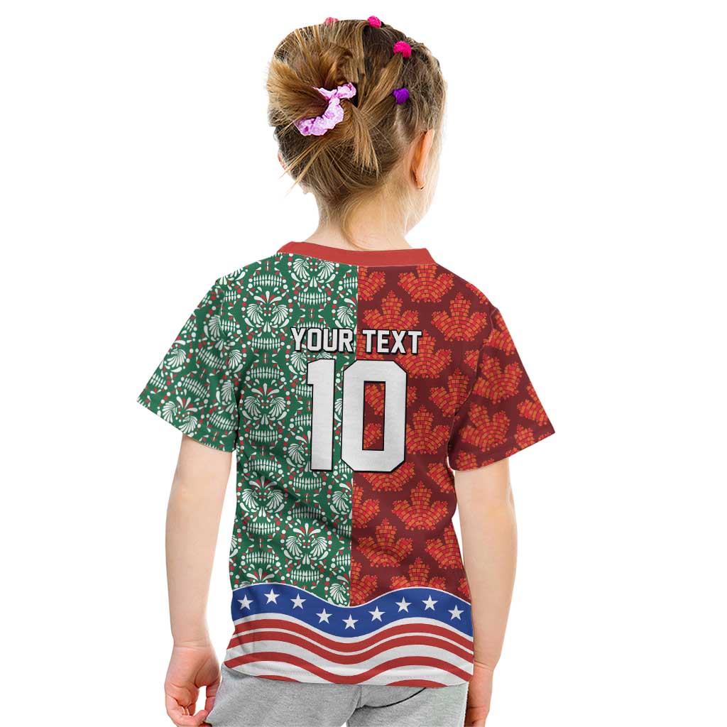 Custom Mexico Canada USA Kid T Shirt World Nations Football 2026