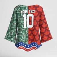 Custom Mexico Canada USA Kimono Sleeve Blouse World Nations Football 2026