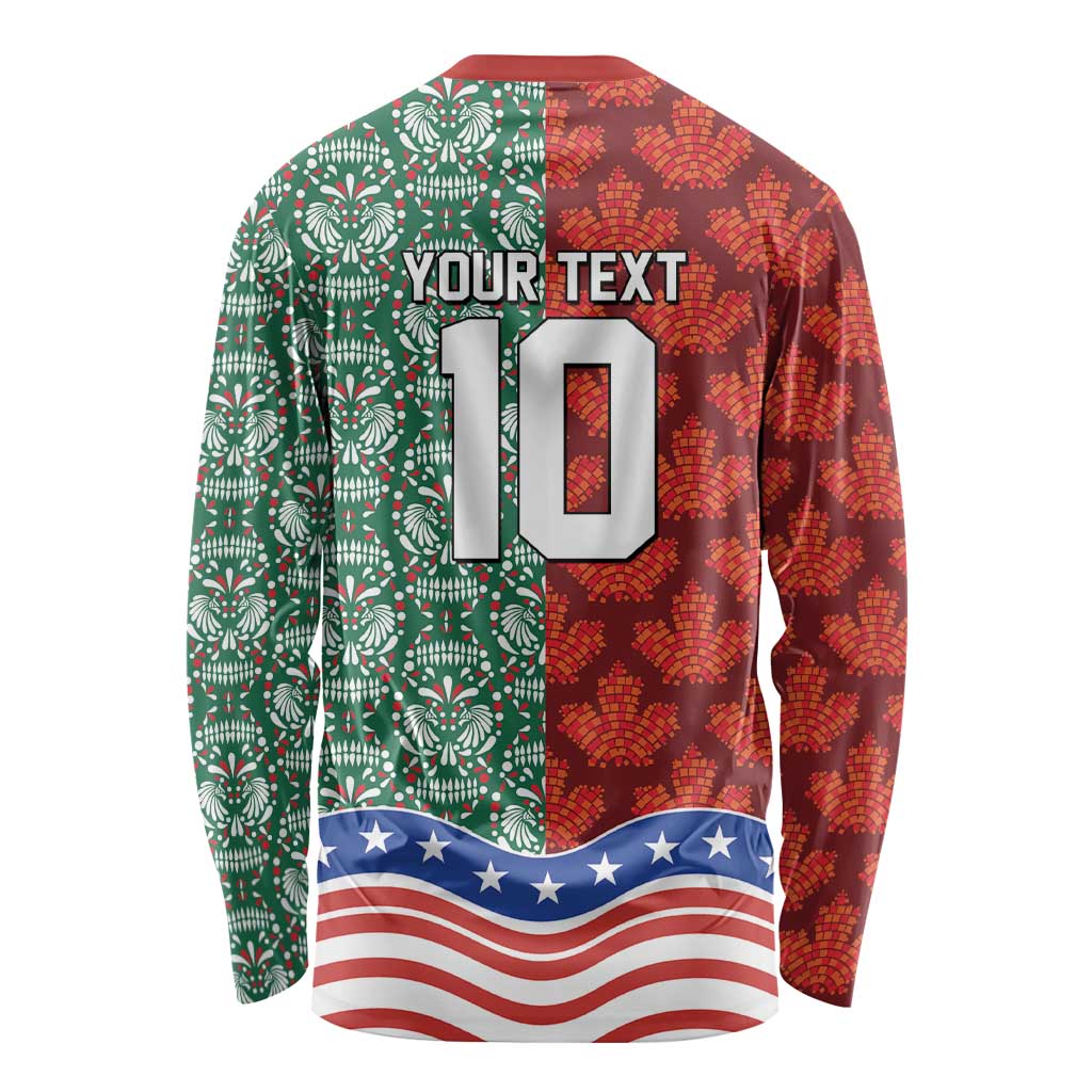 Custom Mexico Canada USA Long Sleeve Shirt World Nations Football 2026