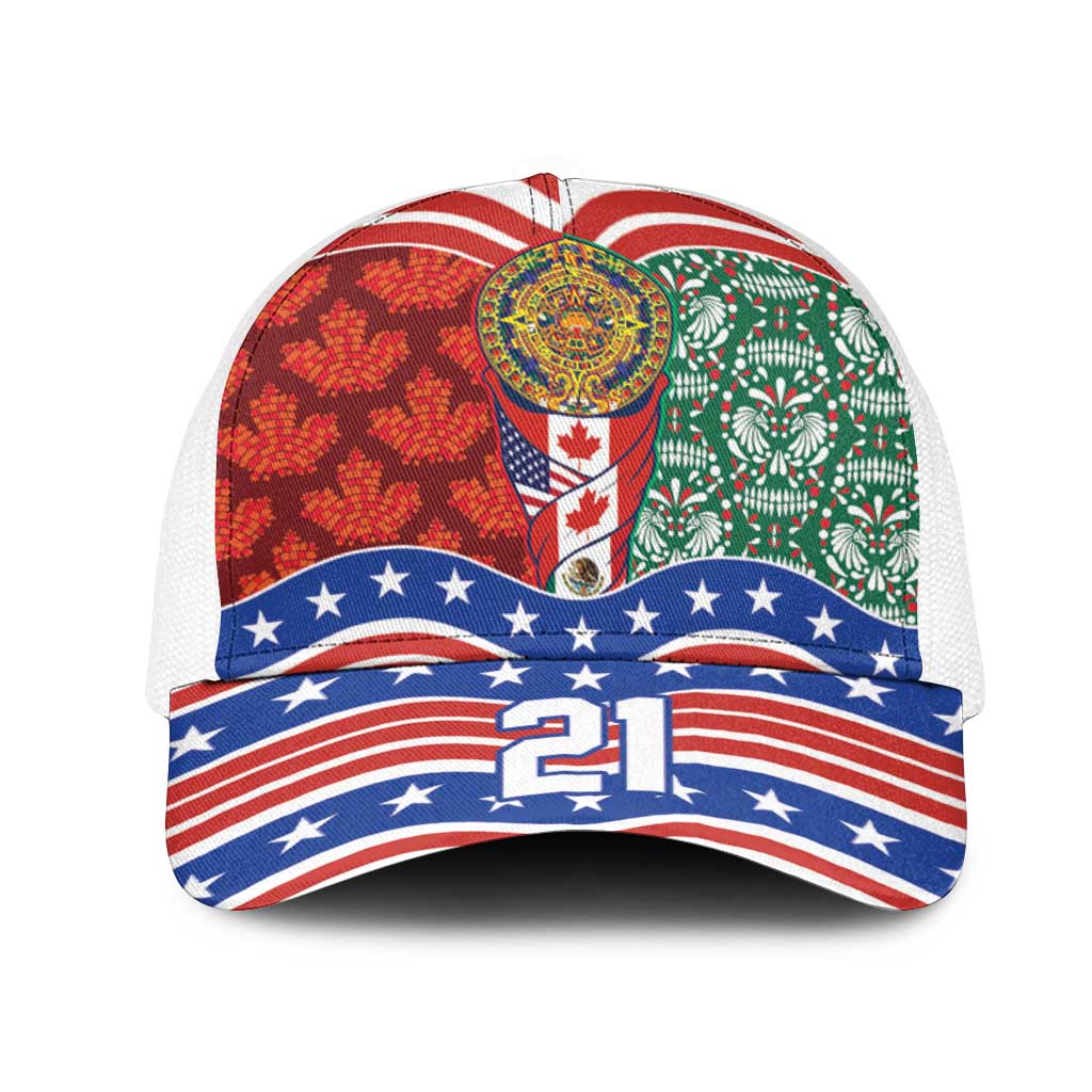 Custom Mexico Canada USA Mesh Trucker Cap World Nations Football 2026