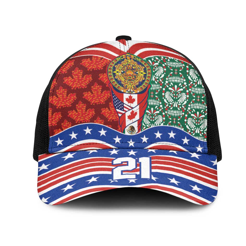 Custom Mexico Canada USA Mesh Trucker Cap World Nations Football 2026