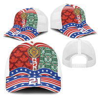 Custom Mexico Canada USA Mesh Trucker Cap World Nations Football 2026