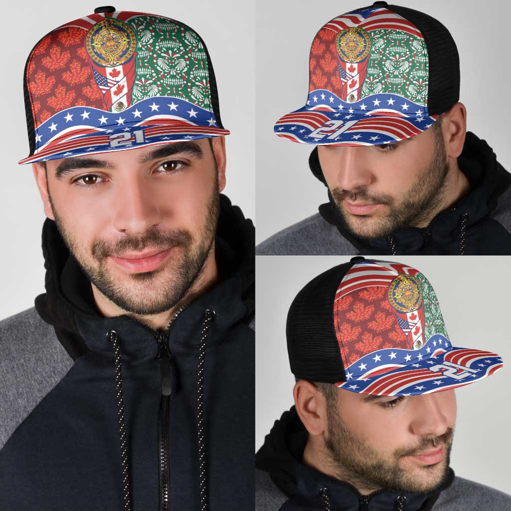 Custom Mexico Canada USA Mesh Trucker Cap World Nations Football 2026