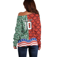 Custom Mexico Canada USA Off Shoulder Sweater World Nations Football 2026