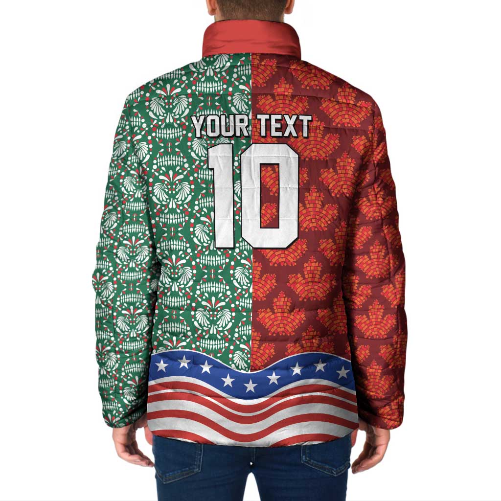 Custom Mexico Canada USA Padded Jacket World Nations Football 2026