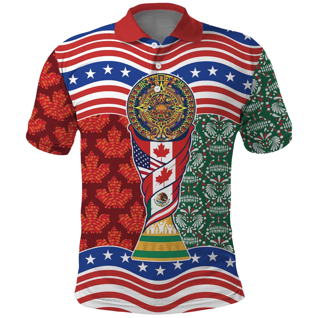 Custom Mexico Canada USA Polo Shirt World Nations Football 2026