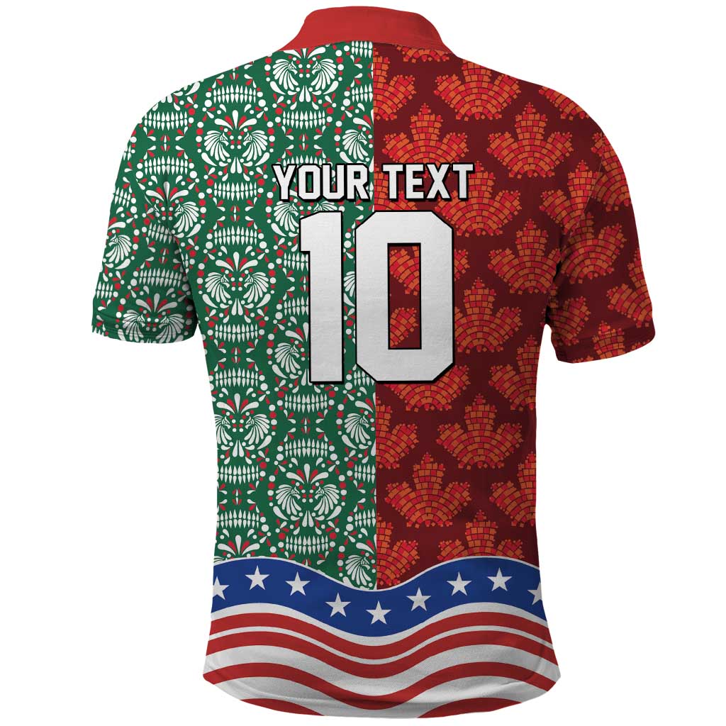 Custom Mexico Canada USA Polo Shirt World Nations Football 2026