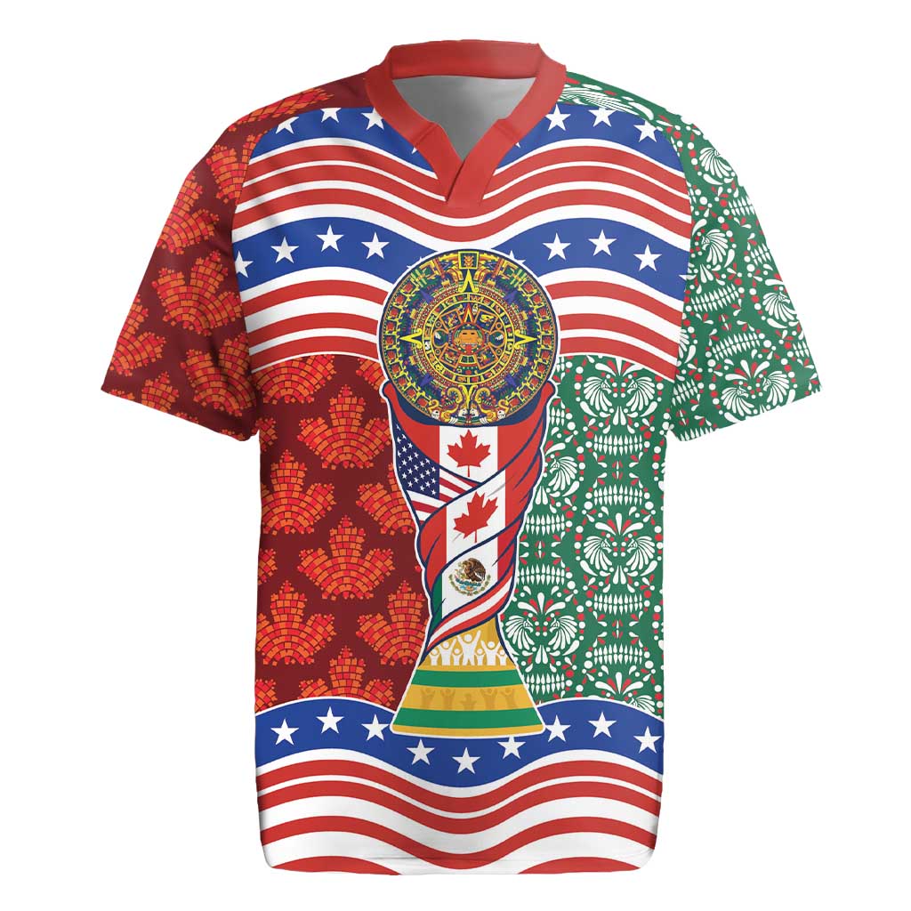 Custom Mexico Canada USA Rugby Jersey World Nations Football 2026