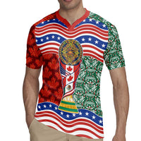 Custom Mexico Canada USA Rugby Jersey World Nations Football 2026