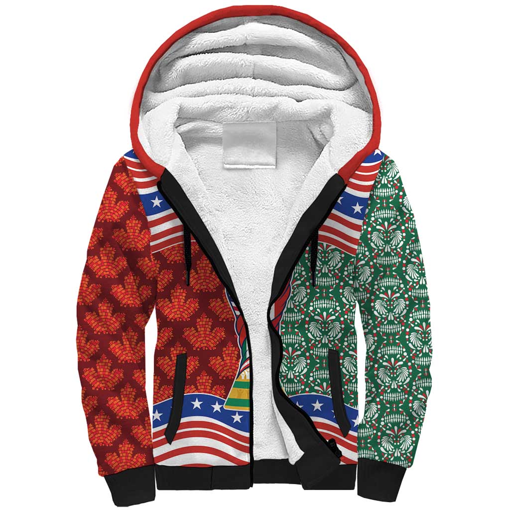 Custom Mexico Canada USA Sherpa Hoodie World Nations Football 2026