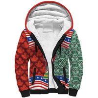 Custom Mexico Canada USA Sherpa Hoodie World Nations Football 2026