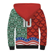 Custom Mexico Canada USA Sherpa Hoodie World Nations Football 2026