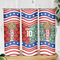 Custom Mexico Canada USA Skinny Tumbler World Nations Football 2026