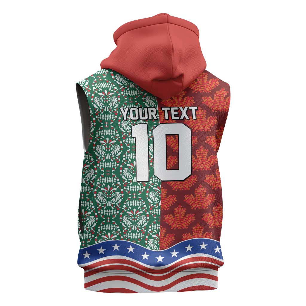 Custom Mexico Canada USA Sleeveless Hoodie World Nations Football 2026