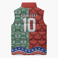 Custom Mexico Canada USA Sleeveless Puffer Jacket World Nations Football 2026