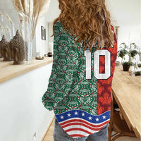 Custom Mexico Canada USA Women Casual Shirt World Nations Football 2026