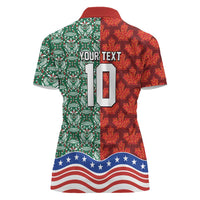 Custom Mexico Canada USA Women Polo Shirt World Nations Football 2026