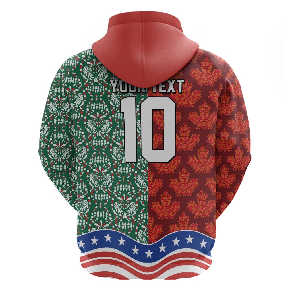 Custom Mexico Canada USA Zip Hoodie World Nations Football 2026