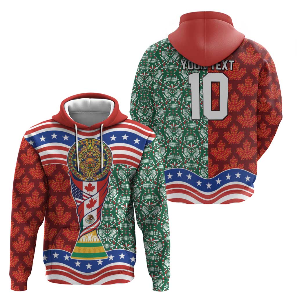 Custom Mexico Canada USA Zip Hoodie World Nations Football 2026