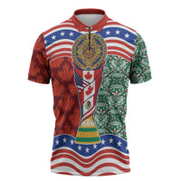 Custom Mexico Canada USA Zipper Polo Shirt World Nations Football 2026