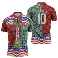 Custom Mexico Canada USA Zipper Polo Shirt World Nations Football 2026