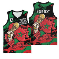 Personalized Morocco From Atlas To Victory Basketball Jersey Atlas Lions World Football Supporter Edition