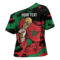 Personalized Morocco From Atlas To Victory Cross Shoulder Shirt Atlas Lions World Football Supporter Edition