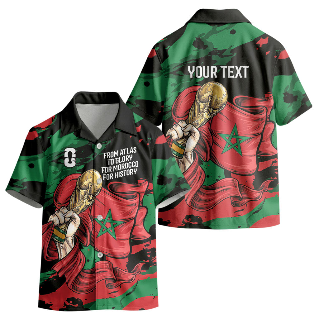 Personalized Morocco From Atlas To Victory Kid Hawaiian Shirt Atlas Lions World Football Supporter Edition LT9