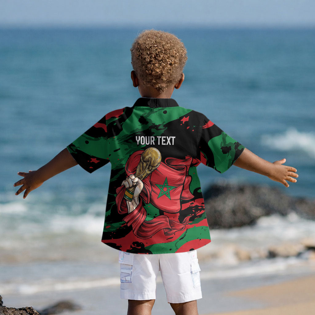 Personalized Morocco From Atlas To Victory Kid Hawaiian Shirt Atlas Lions World Football Supporter Edition LT9