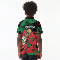 Personalized Morocco From Atlas To Victory Kid Polo Shirt Atlas Lions World Football Supporter Edition