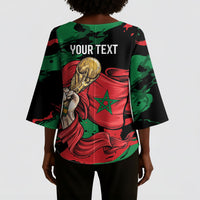 Personalized Morocco From Atlas To Victory Kimono Sleeve Blouse Atlas Lions World Football Supporter Edition