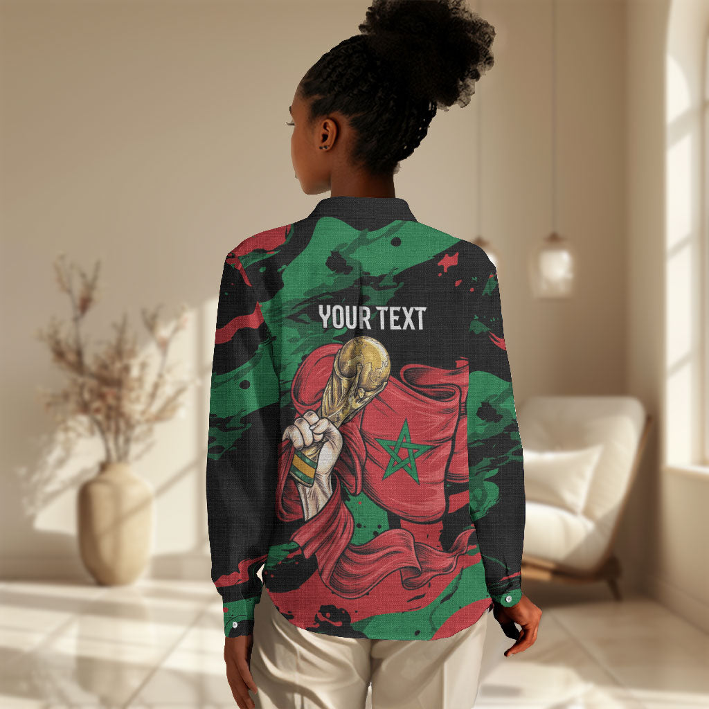 Personalized Morocco From Atlas To Victory Women Casual Shirt Atlas Lions World Football Supporter Edition
