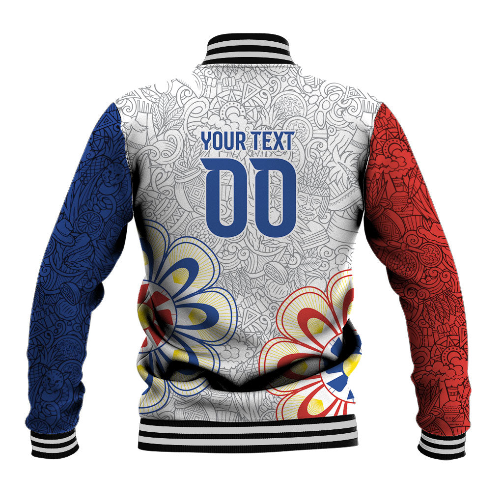 Vamos Paraguay Custom Baseball Jacket Nanduti Heritage Football Supporter
