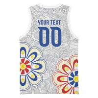 Vamos Paraguay Custom Basketball Jersey Nanduti Heritage Football Supporter