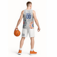 Vamos Paraguay Custom Basketball Jersey Nanduti Heritage Football Supporter