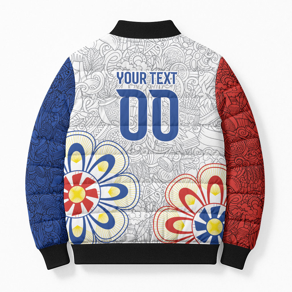 Vamos Paraguay Custom Bomber Puffer Jacket Nanduti Heritage Football Supporter