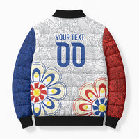 Vamos Paraguay Custom Bomber Puffer Jacket Nanduti Heritage Football Supporter