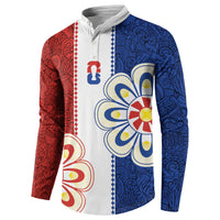Vamos Paraguay Custom Button Sweatshirt Nanduti Heritage Football Supporter