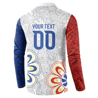 Vamos Paraguay Custom Button Sweatshirt Nanduti Heritage Football Supporter