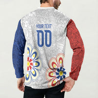 Vamos Paraguay Custom Button Sweatshirt Nanduti Heritage Football Supporter