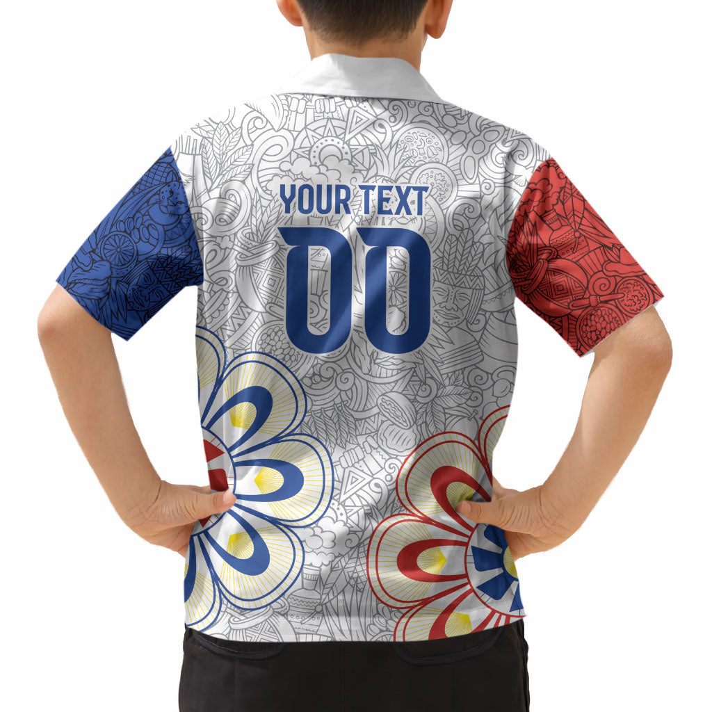Vamos Paraguay Custom Kid Hawaiian Shirt Nanduti Heritage Football Supporter LT9