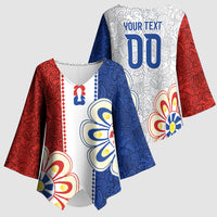 Vamos Paraguay Custom Kimono Sleeve Blouse Nanduti Heritage Football Supporter