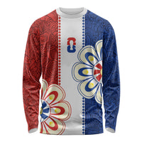 Vamos Paraguay Custom Long Sleeve Shirt Nanduti Heritage Football Supporter