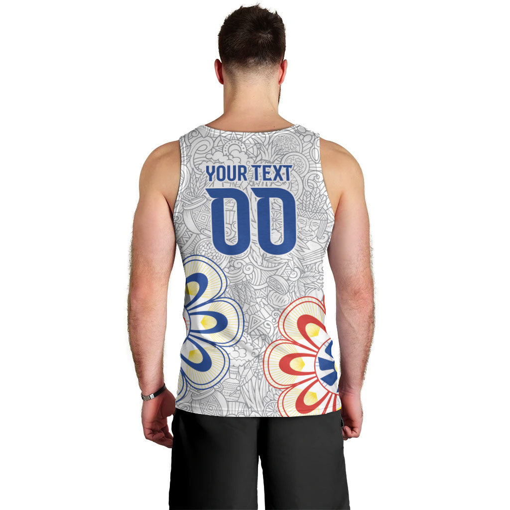 Vamos Paraguay Custom Men Tank Top Nanduti Heritage Football Supporter