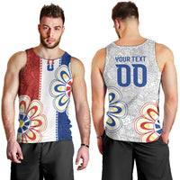 Vamos Paraguay Custom Men Tank Top Nanduti Heritage Football Supporter