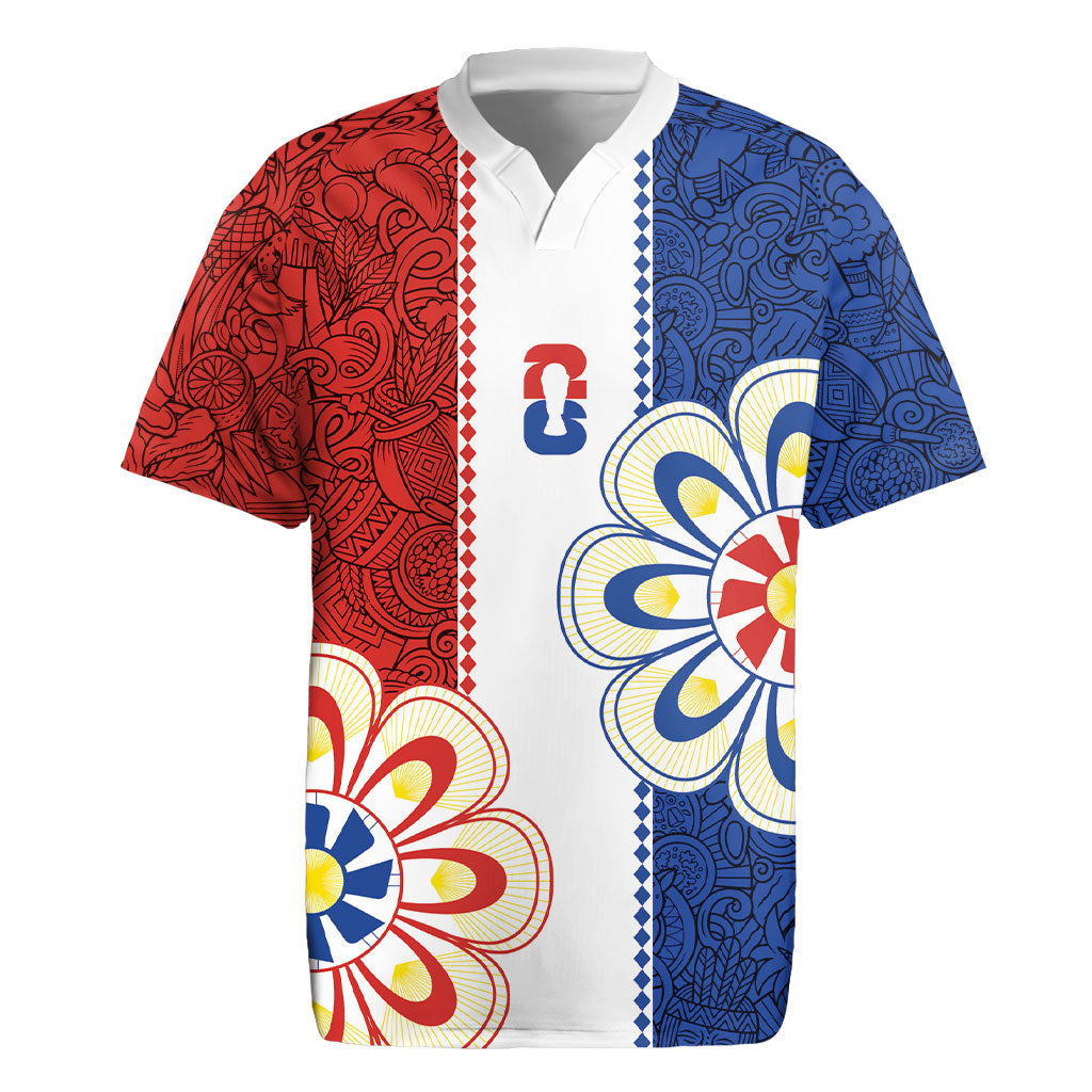 Vamos Paraguay Custom Rugby Jersey Nanduti Heritage Football Supporter